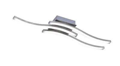 Produktbild von Reality Leuchten LED Deckenleuchte Route 3-flg., nickel matt