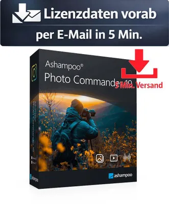 Produktbild von Ashampoo Photo Commander 19 (1 PC - Lifetime) ESD Bild, Video Audio 5 Min. Versand als Download per Mail