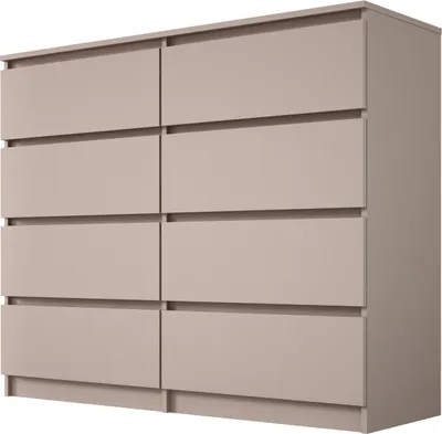 Produktbild von Kommode, 8 Schubladen, Toffee, 120 x 101 x 39 cm