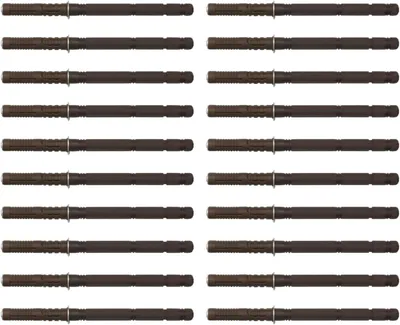 Immagine prodotto di Supporti per mensole nascosti e robusti - 20 pezzi - Staffe invisibili - Sistema di supporto fai-da-te - Adatti per mensole fino a 150 mm - Stabili e durevoli - Supporti per mensole