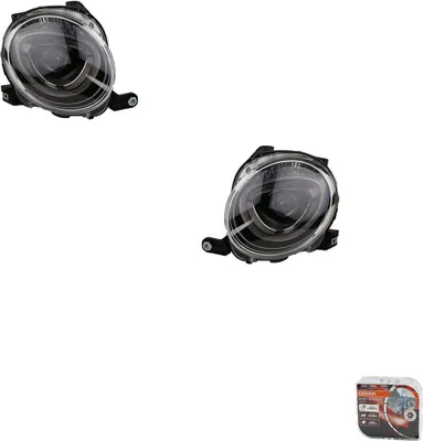 Immagine prodotto di Kit fari anteriori (destro e sinistro) + lampade Osram Night Breaker Laser, compatibili con Fiat 500 dal 2015. Codici: 52007420, 0000052007420, 0000052088875, 0000052129443, 52088875, 5212
