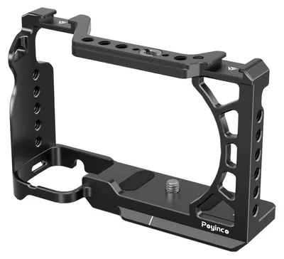Obrázek produktu pro Klec na kameru Poyinco, klec na videokameru s držákem na studenou patku, závit 1/4 palce a 3/8 palce, hliníková slitina, náhrada za Sony A6500/A6400/A6300/A6100/A6000