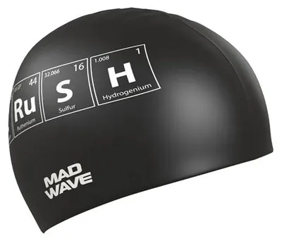 Image de Madwave Crush Bonnet de bain Noir Noir One Size