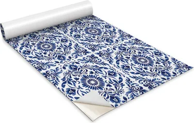 Produktbild von Selbstklebende Möbelfolie - Dekorationsfolie - Tischmöbel - Zuschneidbar - Blumenornament - 100 x 50 cm