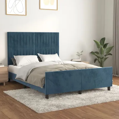 Obrázek produktu pro Maison Exclusive - Postel bez matrace tmavě modrá 140x200 cm samet