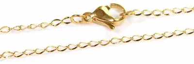 Produktbild von Vintageparts Gliederkette 304 Edelstahl goldfarben 45 cm