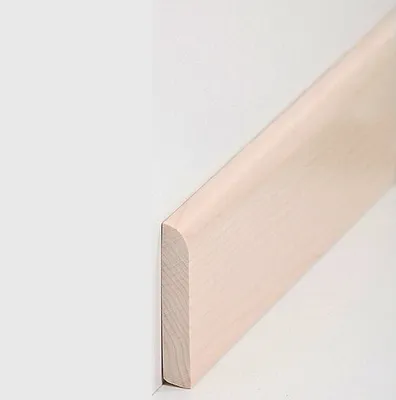 Produktbild von Sockelleiste Massivholz 10 x 58 x 2400 mm Ahorn zum Kleben, Schrauben & Nageln Massivholz Fußleiste by PROVISTON 60 Meter | 25 Stück