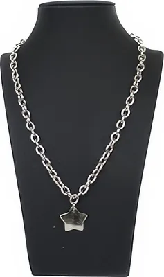 Produktbild von elegante Schmuckbüste Dekobüste Schmuckhalter Kettenhalter Kunstleder schwarz H25