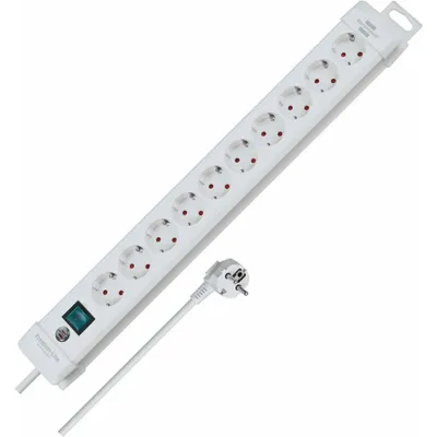 Produktbild von Brennenstuhl -Line Steckdosenleiste 10-fach weiß 3m H05VV-F 3G1,5, 1952200100