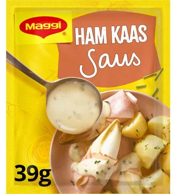 Imagen del producto de Maggi Mezcla Sabor Jamón-Kaas 39g - Salsa picante de jamón y queso para pasta y snacks