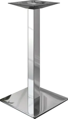 Produktbild von MADRID | Bistro Stehtischgestell | Edelstahl | Höhe: 104 cm | Säule: 6 x 6 cm | Bodenplatte: 50 x 50 cm | Restaurant, Gastro