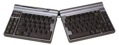 Obrázek produktu pro BakkerElkhuizen Goldtouch Travel Go2 Wired, Mini, Kabel, USB, Nůžkový spínač, QWERTZ, Černá