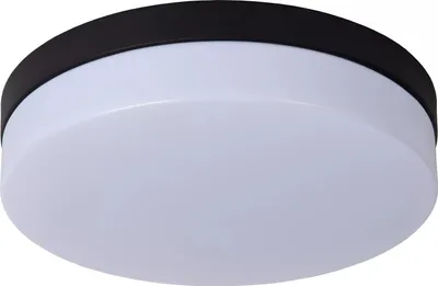 Obrázek produktu pro Koupelnový plafon 28 cm LED 18W černý kulatý BISKIT Lucide