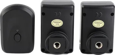 Immagine prodotto di 4 canali Trasmettitore flash wireless 433 MHz Universale 1 trasmettitore e 2 ricevitori Nero