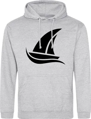 Produktbild von Huuraa Uni Hoodie Segeln Segelboot 3XL Heather Grey Vegan Sweatshirt Geschenkidee