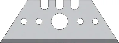 Produktbild von Trapezklinge L52xB18,7xS0,65mm mit Lochung