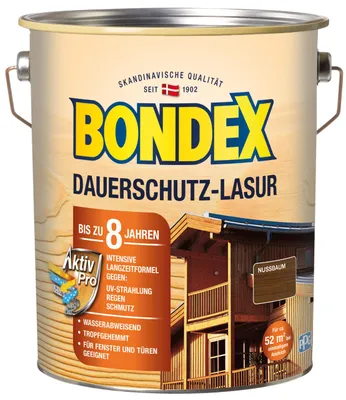 Produktbild von Bondex Dauerschutz Lasur 4 L nussbaum