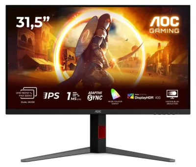 Zdjęcie produktu dla AOC U32G4U AOC 80,0cm (32") U32G4U   16:09 2xHDMI+DP+USB 4K black/red