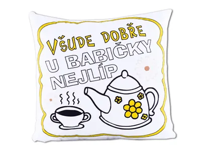 Obrázek produktu pro Polštář pro babičku Všude dobře...