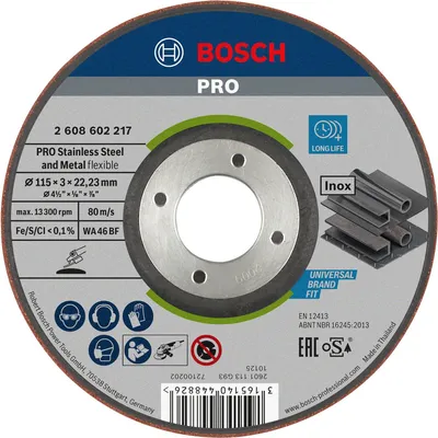 Produktbild von PRO Semi-Flexible Schleifscheibe, 115 x 3 x 22,23 mm