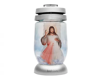 Immagine prodotto di Lampada per il cimitero di Nohel Garden GESU' il Misericordioso 111g d11x22cm