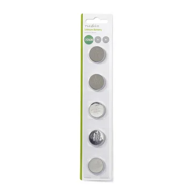 Produktbild von Nedis Lithium-Knopfzelle CR2430 - 3 V DC - 5-Pack