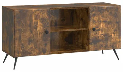 Zdjęcie produktu dla Szafka pod telewizor vidaXL, dąb wędzony, 102 x 34,5 x 50 cm, materiał drewnopochodny