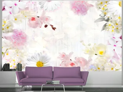 Produktbild von Vlies Fototapete 350x256 cm Tapeten Wandtapete XXL Blumen Natur b-A-0155-a-c
