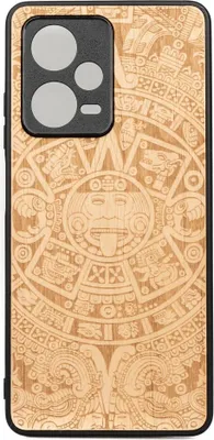Produktbild von Bewood Redmi Note 12 Pro 5G Holzhülle AZTEC CALENDAR ANIEGRE