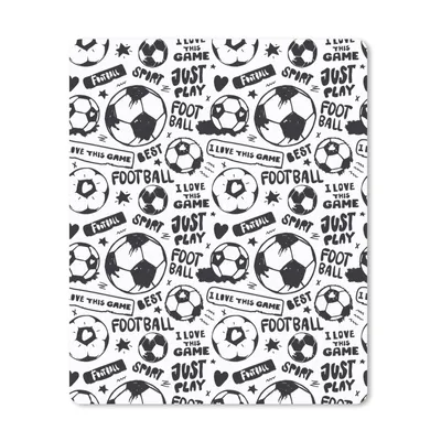 Produktbild von MuchoWow® Mauspad Mousepad Fußball - Sport - Zitate - Muster 30x40 cm - Mousepads - Maus Mat - Pad - Mausunterlage - Mausmatten