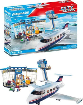 Zdjęcie produktu dla PLAYMOBIL City Action 71153 Lotnisko z samolotem i wieżą