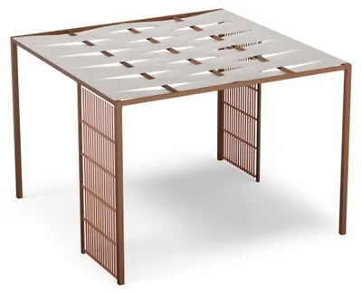Produktbild von Blumfeldt Shade Cove Vert Beige Gartenpavillon 3x3 m wasserdicht, stabil, winterfest, pulverbeschichteter Stahlrahmen, PA-beschichtetes Dach, Sichtschutz, modernes Design