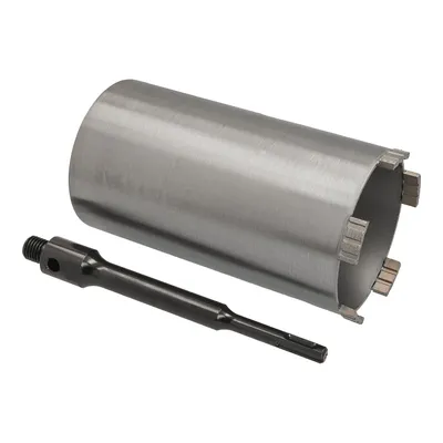 Produktbild von Diamantbohrkrone Ø 102 mm Nutzlänge 180 mm mit SDS+-Aufnahme 200 mm Segmenthöhe 10 mm Diamant Bohrkrone Trockenbohrkrone Kernbohrer Betonbohrkrone Kernbohrkrone BTEC