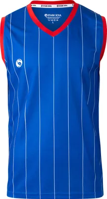 Produktbild von Ärmelloses Sport T-Shirt "Pinstripes", von Stark Soul, Tank Top, Herren – Blau - Gr: M