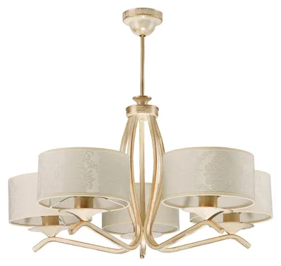 Immagine prodotto di Lampadario KASZMIR ecru 5xE27x20W in metallo, dimensioni: 64x66x66 cm, IP20, Jupiter