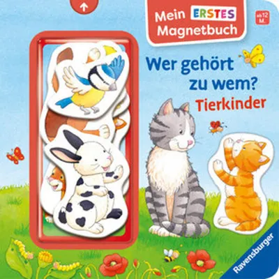 Produktbild von Mein erstes Magnetbuch - Wer gehört zu wem? Tierkinder