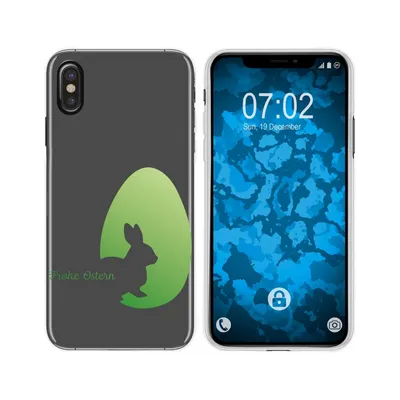 Produktbild von PhoneNatic Case kompatibel mit Apple iPhone Xs Max Silikon-Hülle Ostern M2