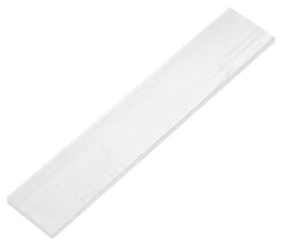 Alu-Flachstab 6x45x305 mm, 6063, eloxiert, silber