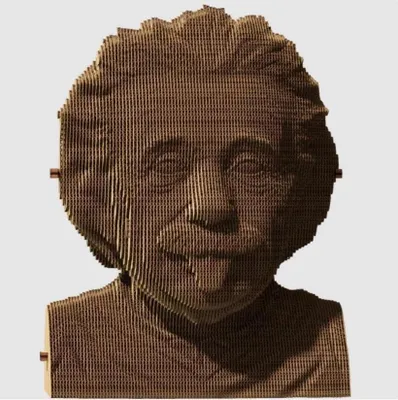 Produktbild von Cartonic 3D-Puzzle Albert Einstein, Büste, Papp-3D-Bausatz, Pappe, 172 Teile, CARTMALB