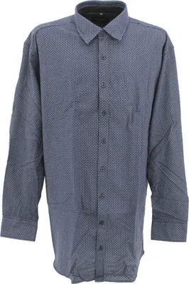 Produktbild von 31148 Casa Moda, ,  Herren langarm Hemd, Flanell, blau weiß gemustert, 3XL
