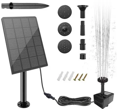 Produktbild von SPHProducts – Solarbetriebene Vogelbäder und Wasserbrunnen – Gartenteiche für den Außenbereich – Einfache Installation – Dekorative Wasserstrahlen – Geeignet für den Garten