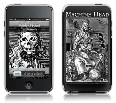 Productafbeelding van MusicSkins MS-MAHE10004, Obal, Apple, Apple iPod Touch 2G/3G, Zwart, Wit