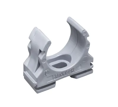 Produktbild von Fränkische Kunststoff-Klemmschelle clipfix, Ø mm - Zoll 16 mm, grau, 1 Stück