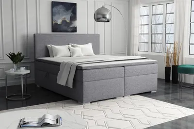Produktbild von Boxspringbett Schlafzimmerbett SOREL 180x200cm Stoff Inari Grau