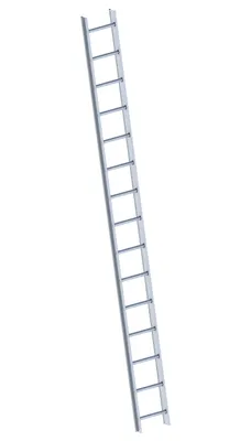 Zdjęcie produktu dla Layher 1051 Drabina dachowa aluminiowa, 15 szczebli