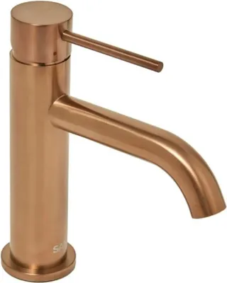 Produktbild von SAT Aurum Einhand-Waschtischbatterie 16,5 cm Edelstahl, gebürstet Rosegold