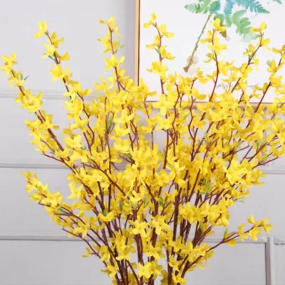 Produktbild von Solidchoice – Künstliche Forsythienblüten für Dekoration und Hochzeiten