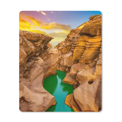 Produktbild von MuchoWow® Mauspad Mousepad Felsen - Meer - Sonnenuntergang - Natur - Wasser 30x40 cm - Mousepads - Maus Mat - Pad - Mausunterlage - Mausmatten