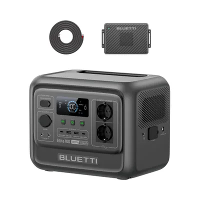 Productafbeelding van BLUETTI Elite 100 V2: Draagbare powerstation en oplader 2, 1024Wh generator/oplader, snelladen via auto in 1,2 uur, ideaal voor autoritten, campers en reizen
