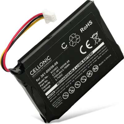 Immagine prodotto di subtel 1x Batteria per Navigatore GPS Compatibile con Garmin Camper 780, Camper 770 LMT-D, Drive 61 LMT-S, 361-00056-08 – (750mAh, 3.7V)